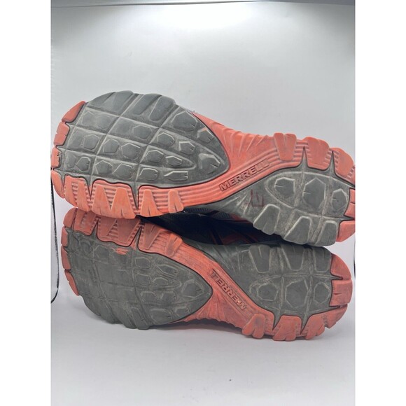 Merrell Mens 12 MQM Flex Hiking Shoes Gray Orange J45867 Low Top Sneakers Gray - Picture 7 of 7
